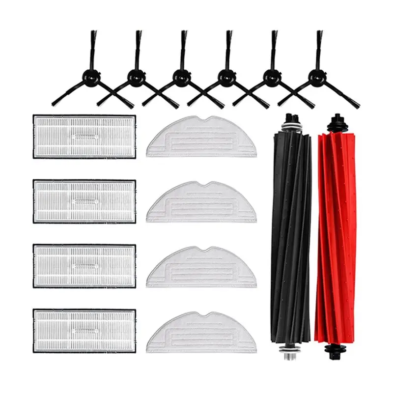 لماذا-قطع غيار لـ Roborock S8/S8 + ملحقات مكنسة الروبوت فرش جانبية رئيسية ممسحة ملابس مرشحات HEPA أكياس الغبار