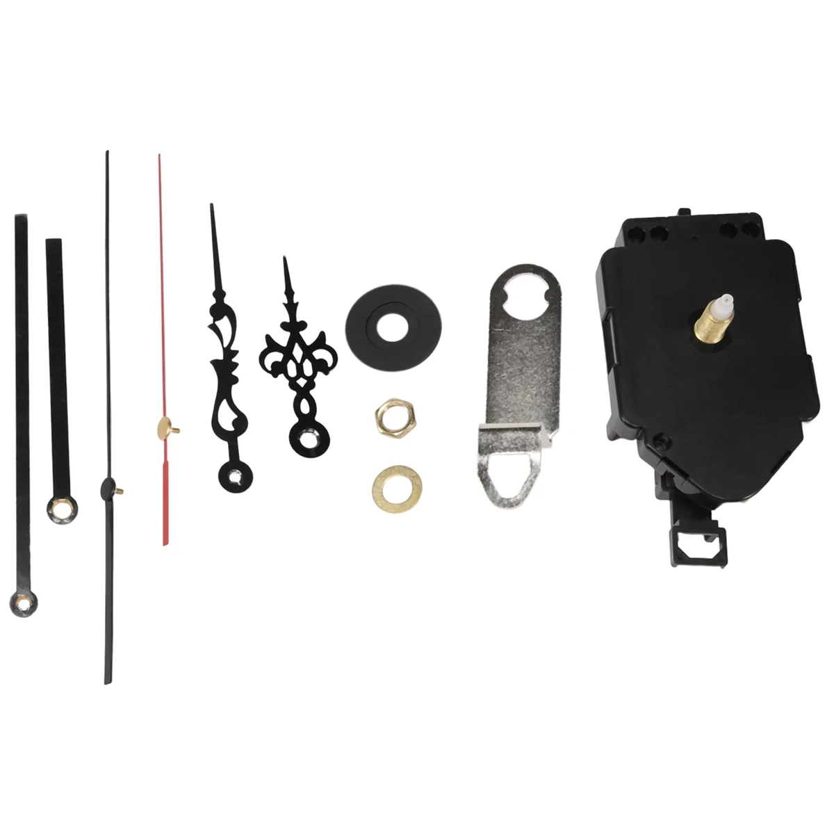 Diy quartzo pêndulo relógio mecanismo de movimento com 2 pares de mãos parede relógio de quartzo ferramenta reparo peças substituição quente