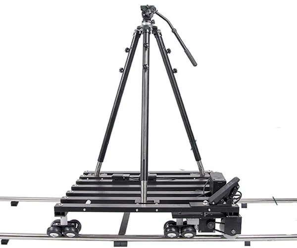 Motorized Camera Dolly with Height Adjusted Tripod Stand for Video Camera