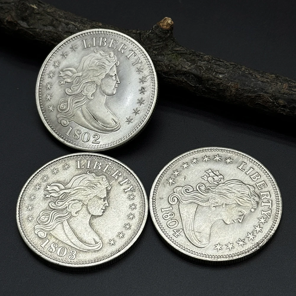 Réplica de la Estatua de la Libertad de EE. UU. de 1802, 1803 y 1804, Colección Antigua, Moneda Conmemorativa, Medalla de Águila, Decoración del Hogar, Recuerdo, Regalo