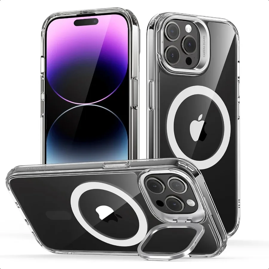 

ESR for iPhone 14 Pro Max Case Compatible with MagSafe Builtin Stash Stand Clear Phone Case for iPhone 14 Pro Max MilitaryGrade