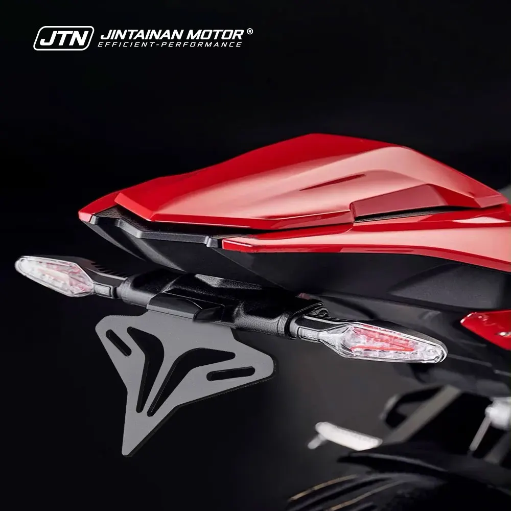 JTN S1000RR M1000RR License Plate Holder Motorcycle LED Lights Rear Short Tail Stock License 2023-2026 M1000RR S1000RR For BMW
