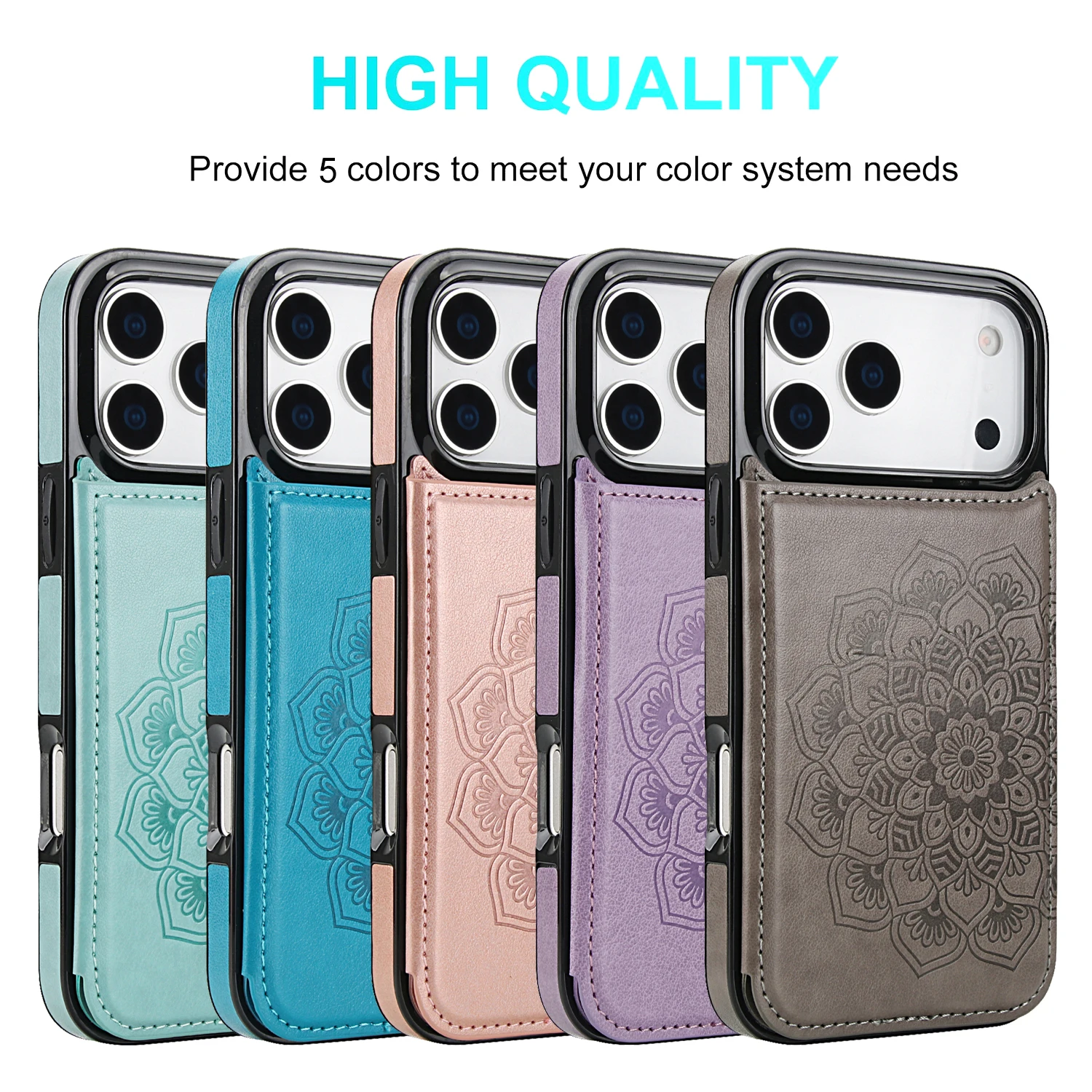 Wallet Leather Soild Color Vertical Cards Solt Phone Case For iPhone 18 Pro Max 17 16 15 14 13 12 11 Pro Max Card Pocket Cover