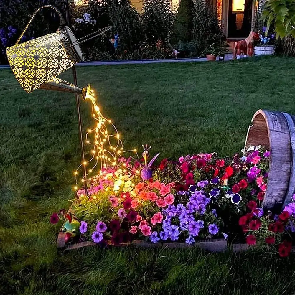 DIY Solar Light Replacement Top Parts with LED Copper String Waterproof Garden Lantern Panel Box for Outdoor Decor