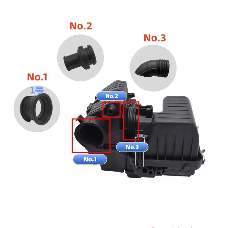 For Honda 2nd generation Fit JAZZ 2009-2014 /CITY Exhaust Gas Ventilation Valve Connector Air Filter Hose Air Grid Rubber Joint