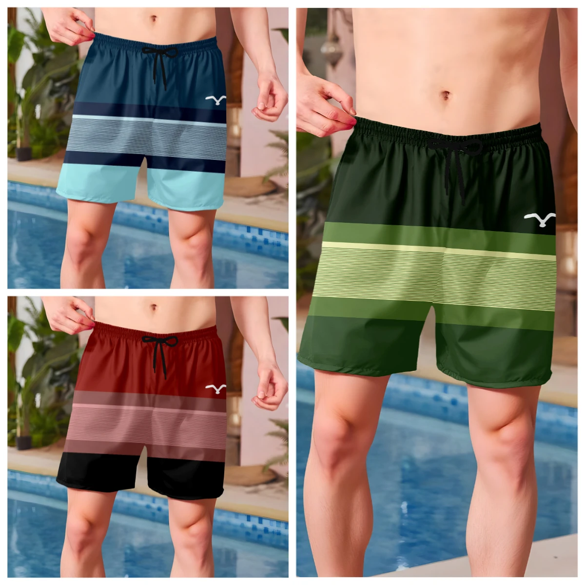 

Летние популярные шорты с 3D принтом, быстросохнущие, впитывающие пот, спортивные шорты для пляжного отдыха, новинка 2025 года, модные уличные мото