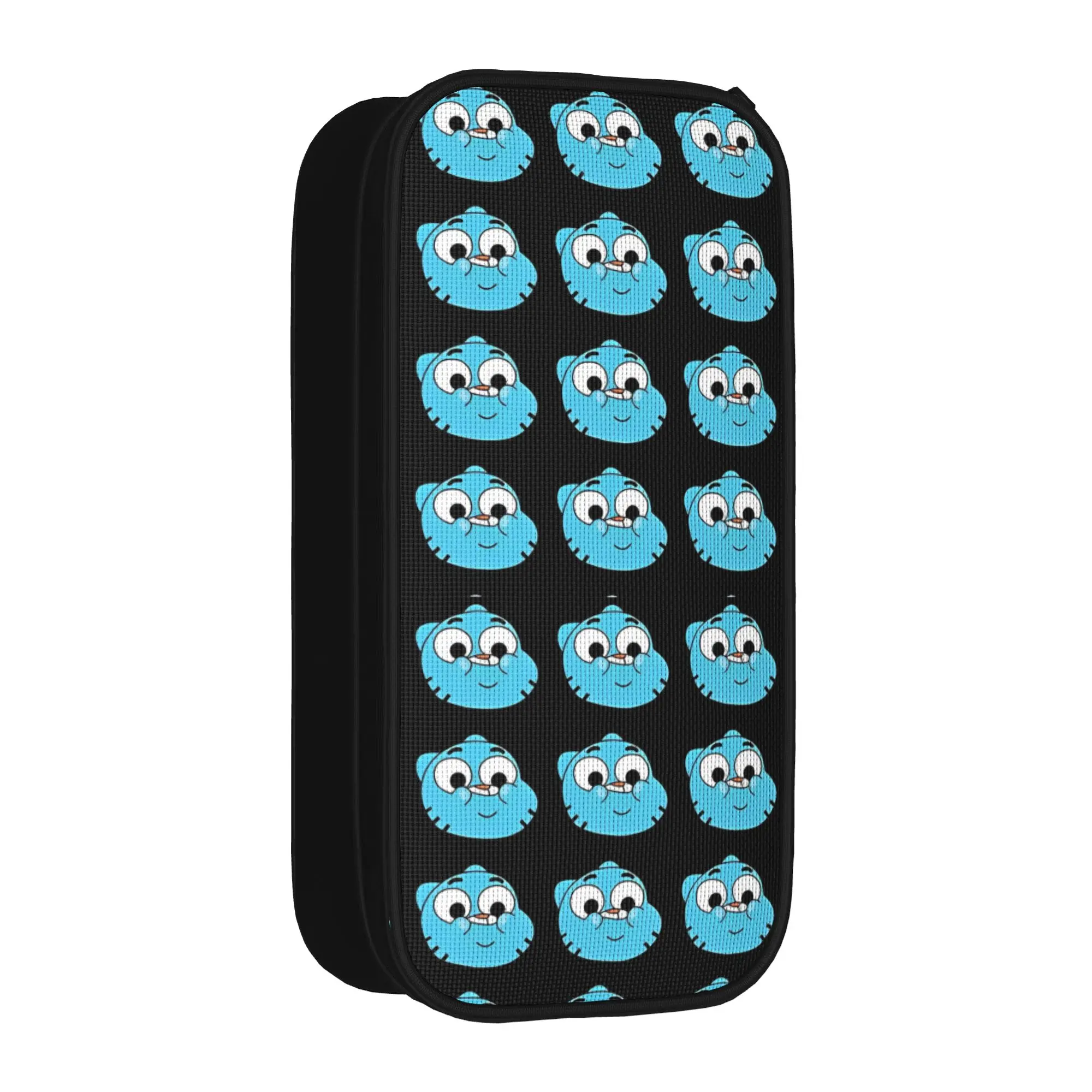 Lovely Gumballs Face Pencil Cases Cartoon Comedy  Pencilcases for Girls Boys Large Storage Bags Office Gifts Stationery