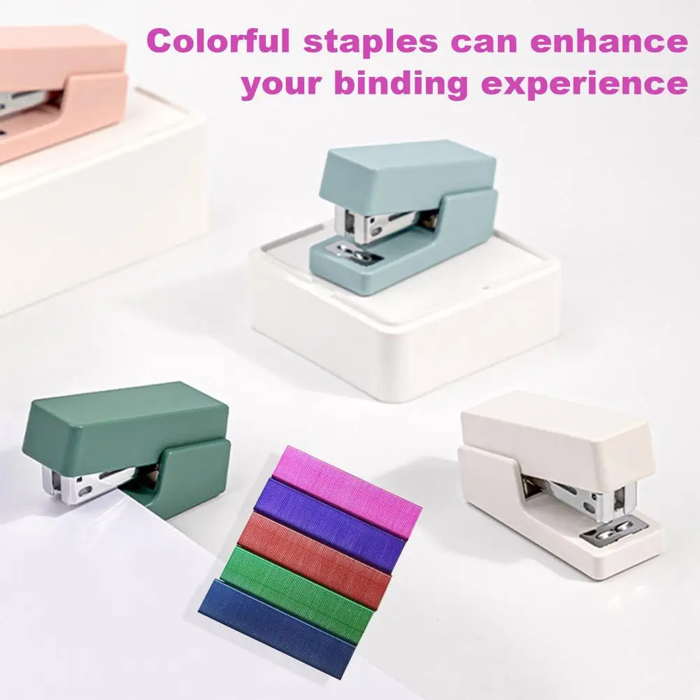 9.5mm Green Colored Staple 3000 Refill For Desk Stapler 1000 Per Pack Total 3 Pack Office Staple School Bookbinding Staple Tool