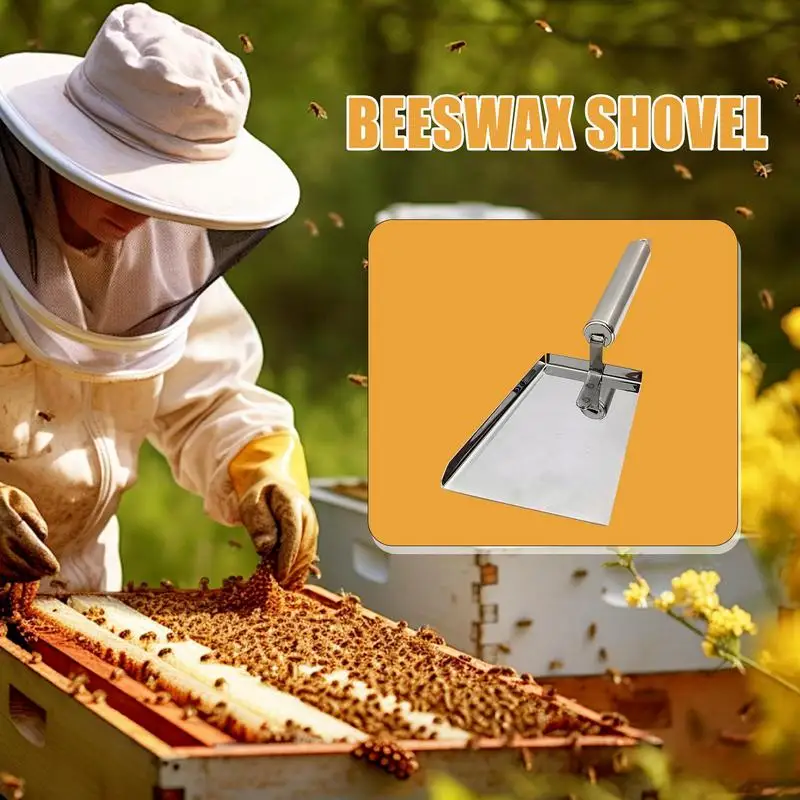 Beewax Shovel Beehive Honey Beeswax Scraper Stainless Steel Beehive Extractor & Wax Scraper For Mother Father Women Men Birthday