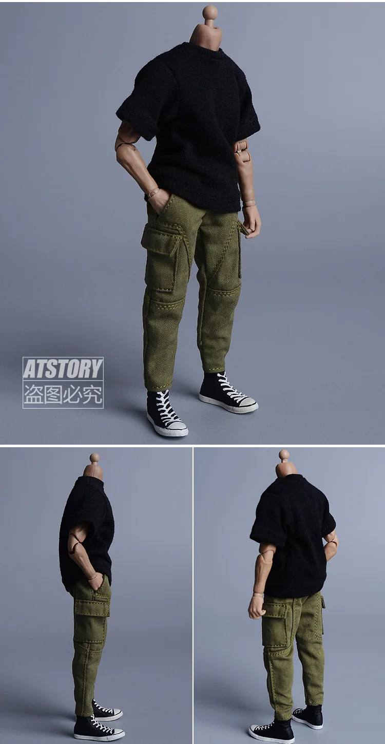 1/12 トレンド兵士服モデルカーゴパンツフィット 6 インチアクションフィギュアボディ人形衣類アクセサリーモデル