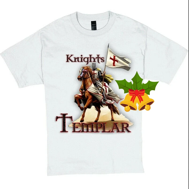 Medieval Crusader Knights Templar Warrior of God T-Shirt 100% Cotton O-Neck Short Sleeve Summer Casual Mens T-shirt Size S-3XL