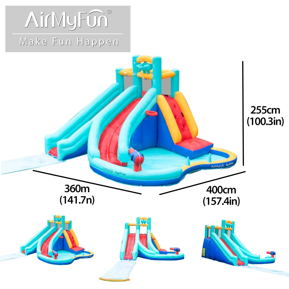 Good Quality Inflatable Bouncing Castle  Bouncy Water Slide Pool Backyard Home Use Inflatable Water Slide for Kids Outdoor