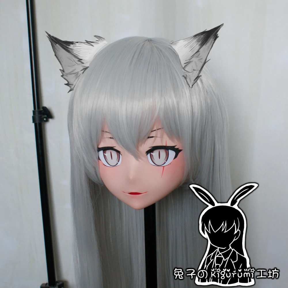 (RB4171)Quality Handmade Female/Girl Resin 3/4 Head Japanese Cartoon Character Cosplay Kigurumi Mask Crossdress Doll Mask