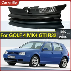 Black Car Grill Front Hood Grille For GOLF 4 MK4 R32 1997-2004 1J0853655G Racing Grills