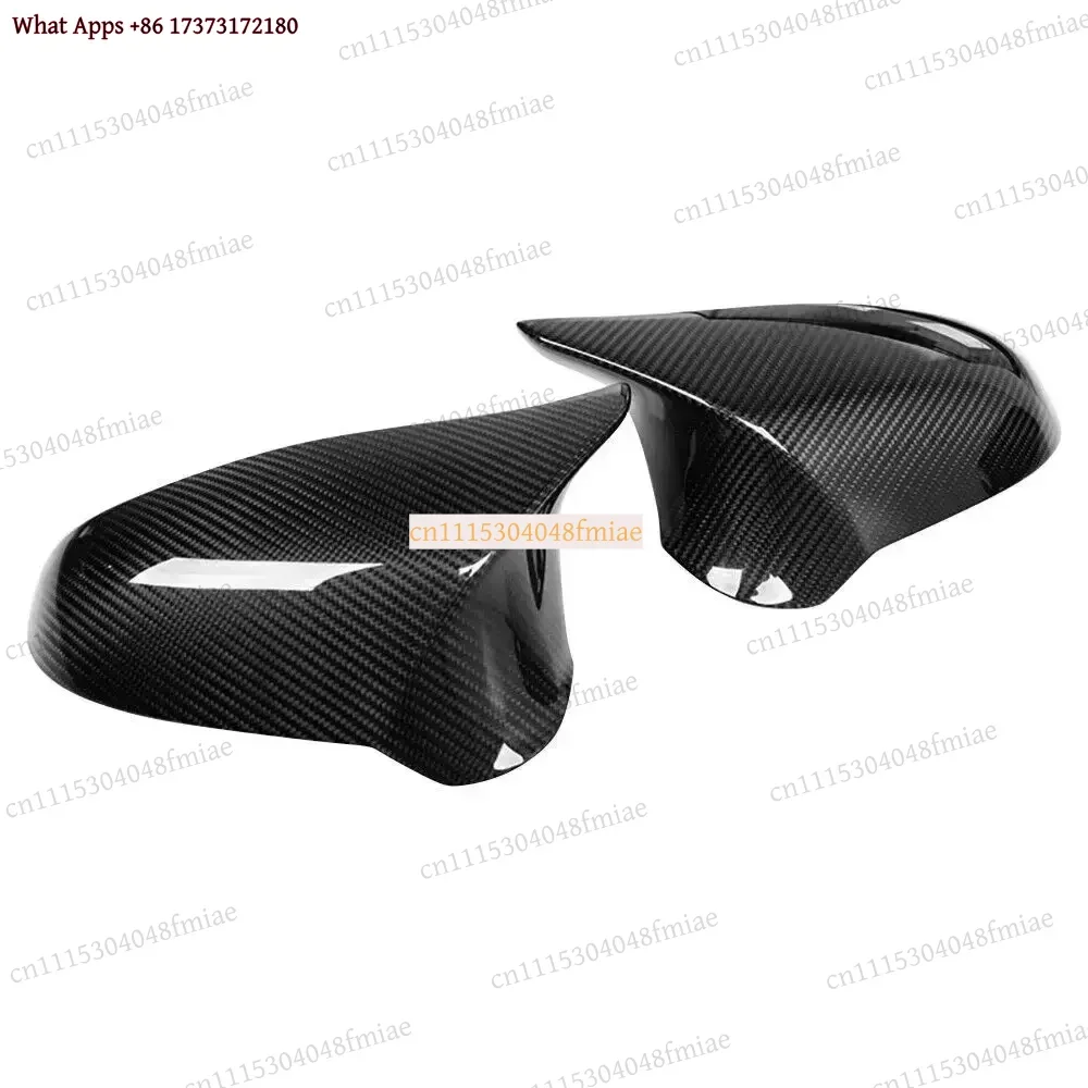 k3 Real Carbon Fiber Side Mirror Cover Wing Cap For BMW M3 F80 M4 F82 F83 2015-2019 LHD