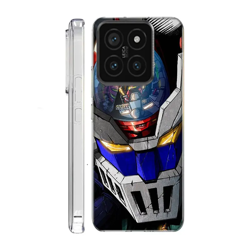 Manga Mazinger Z Anime Clear Phone Case For Xiaom Mi 12 12T 11T 10T 9T 13 11 10 9 8 Lite CC9 CC9E Pro 6X 5X A1 A2 A3 Cover Coque