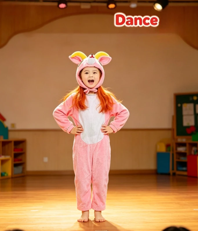 

Boy Girls Halloween Easter Cute Style Pink Blue Sheep Kids Animal Dress For Carnival Party And School Stage Performance Jumpsuit