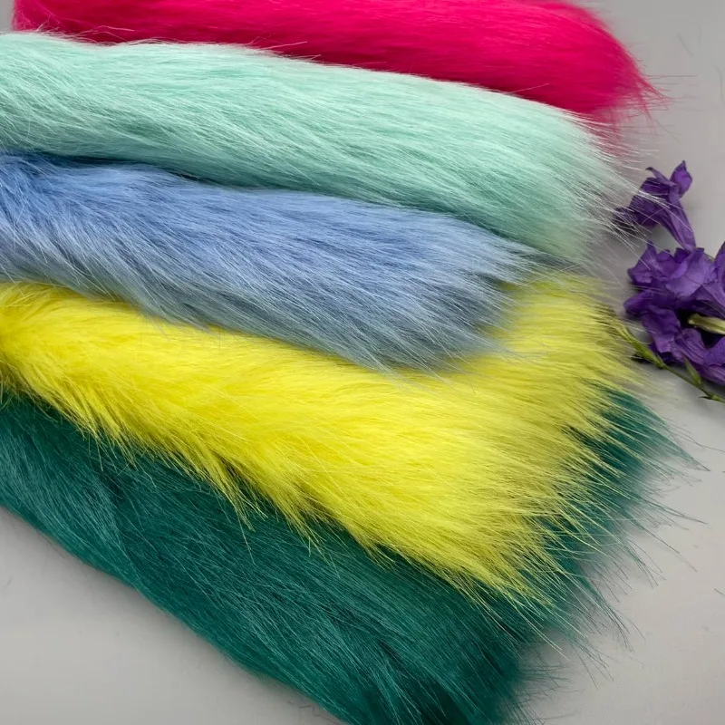 5cm Plush Fabric Imitation Fox Fur Cotton Doll Hair Thickened Fur Collar Jewelry Background Cloth By The Meter Wholesale