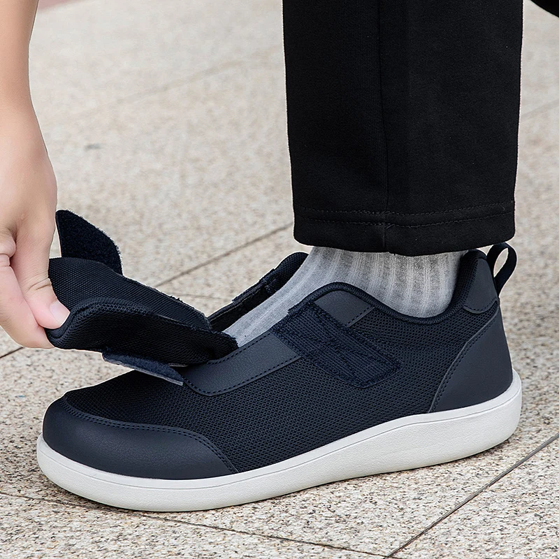 Mens Women Adjustable Sneakers Wide Toe Box Open Diabetic Shoes Elderly Swollen Foot Hallux Valgus Bunion walking shoes