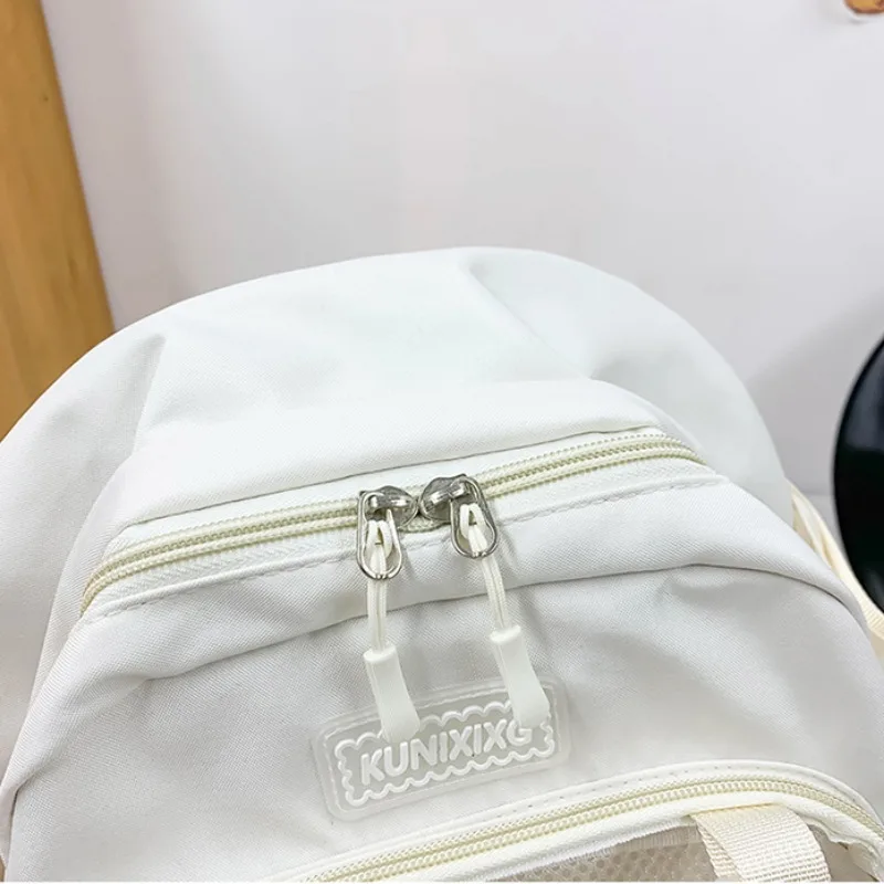 Ita Bag New Summer Transparent Backpacks for Women 2024 High-capacity Canvas School Bags Teenage Girls Candy Color Rucksack