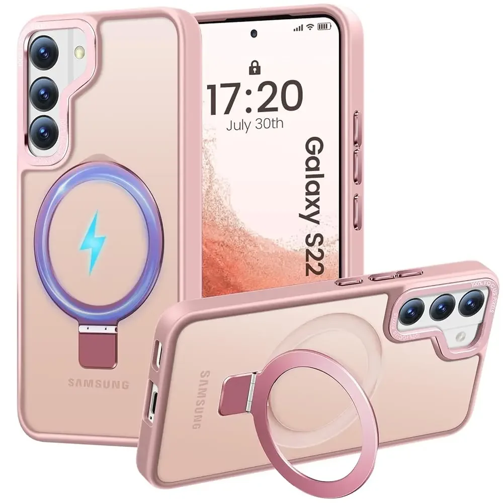 

Magnetic Stand for iPhone 12/12 pro Case, Military-Grade Protection, Anti-Fingerprint Anti-Scratch Translucent Matte Phone c