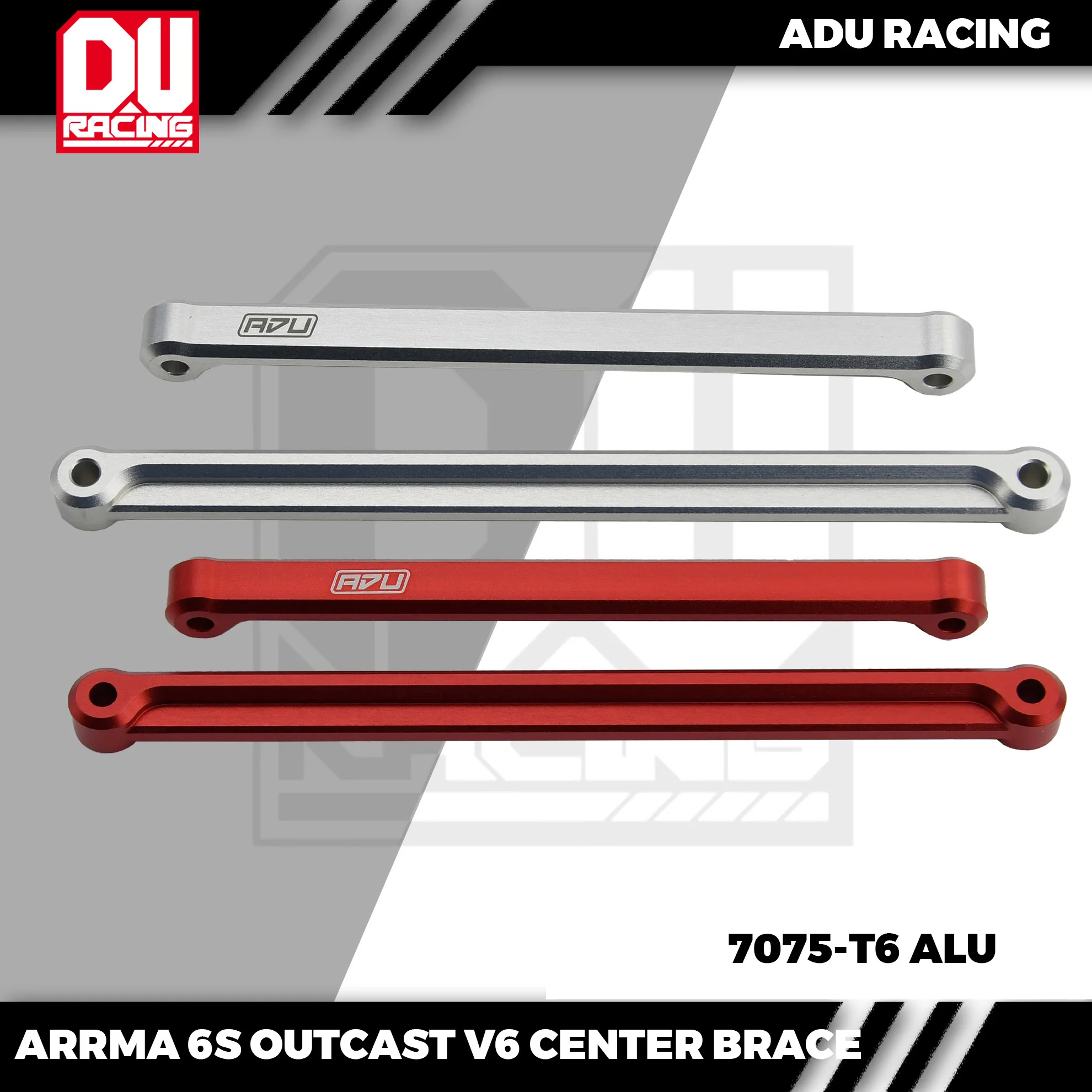 

ADU Racing CENTER BRACE CNC 7075-T6 АЛЮМИНИЕВЫЙ ДЛЯ ARRMA 6S OUTCAST V6RTR