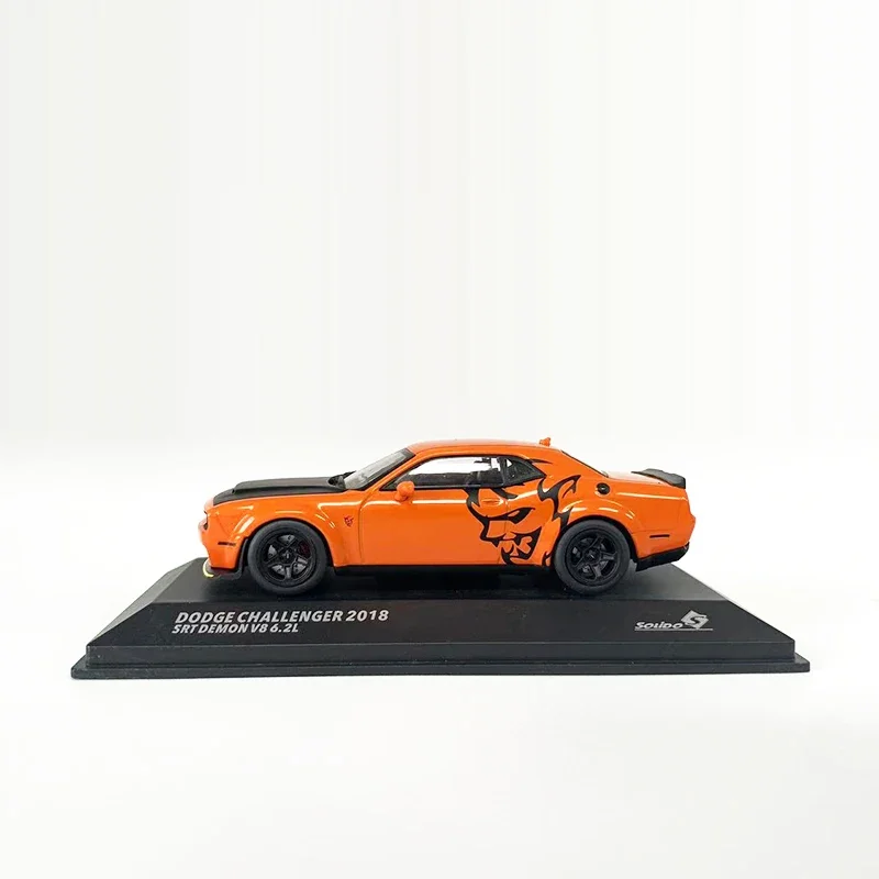 Solido 1:43 Model Car Dodge Challenger SRT Demon Alloy Die-Cast Vehicle -Orange