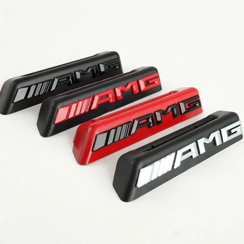 For Mercedes-Benz AMG logo A B C E class W176 W246 W203 W204 W205 W211 W212 W213 C63 E300 car sticker logo front grille badge