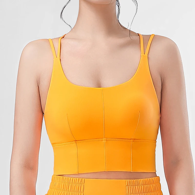

New Sports Bra Butterfly Beauty Back Women Fitness Bra Tights Yoga Vest High Strength Shockproof Gym Sports Top With Chest Pad