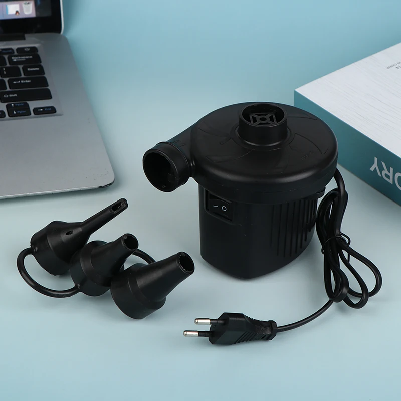 

Portable Electric Inflatable Pump With 3 Nozzles Air Mattress Boat Auto Air Inflatable Pump For Car Home Use Camping Inflator