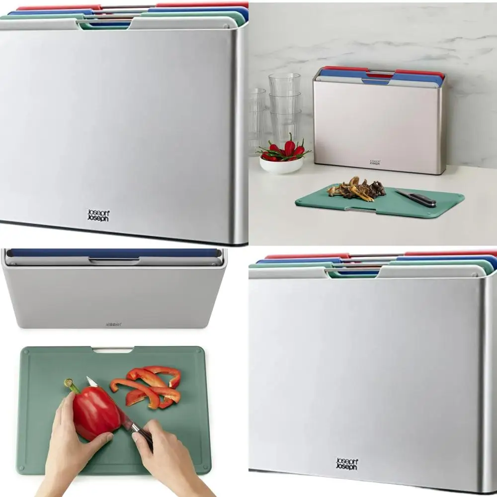 ชุดเขียงขนาดใหญ่สีเงิน 4 ชิ้น