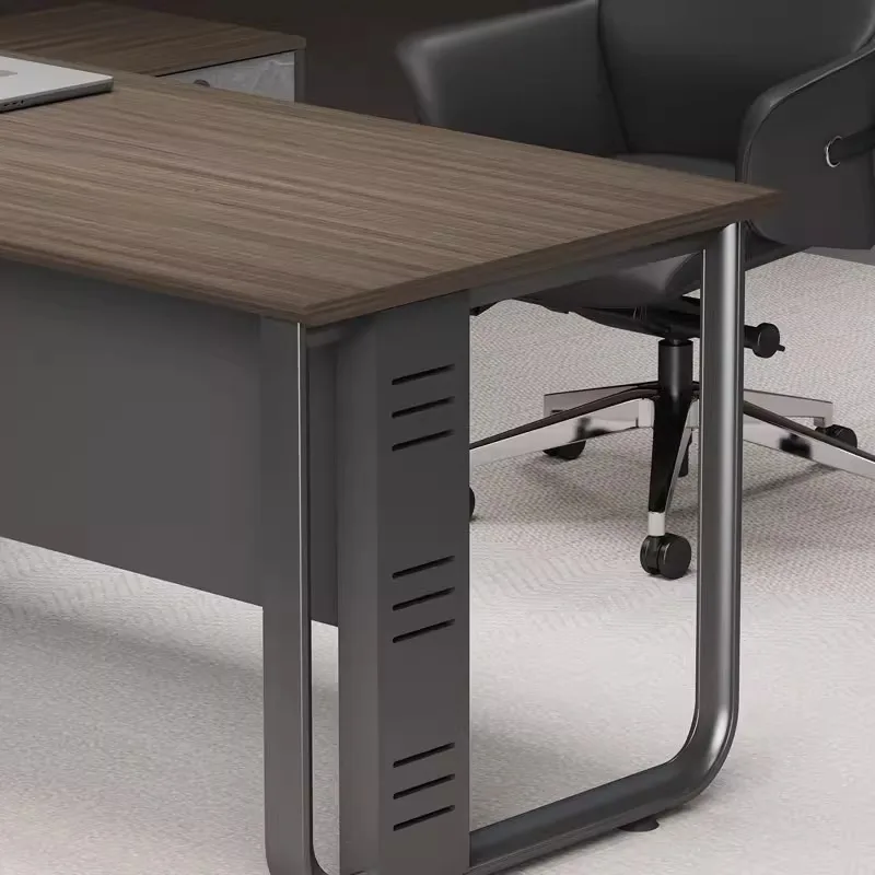 Simple modern presidential desk 1.8m/2.4m large office desk, office furniture, desk and chair combination