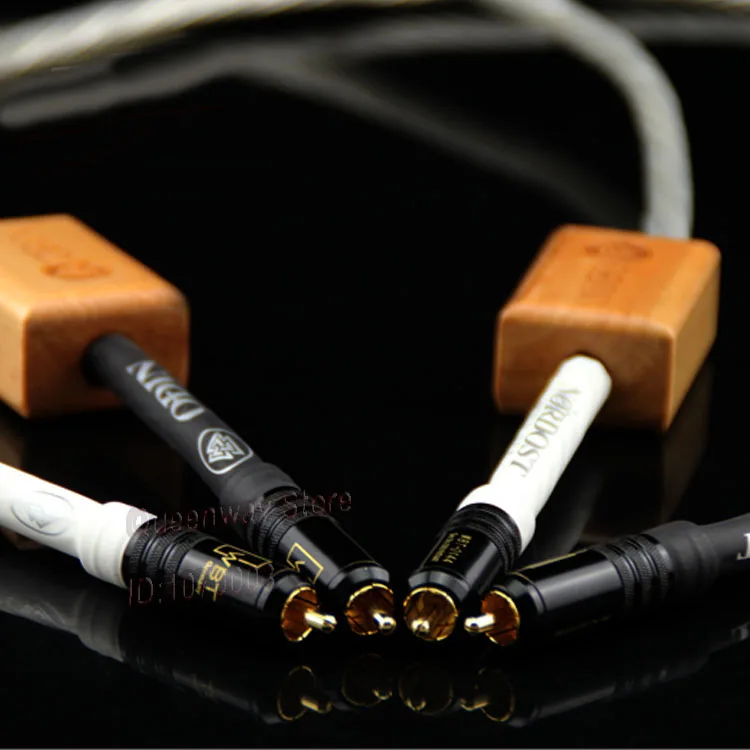

Nordost ODIN HIFI Signal Cable Audio Cable Gold Plated PlugOFC Signal Cable 1m/1.5m/2m For Choose high purity 1.003 Teflon FEP