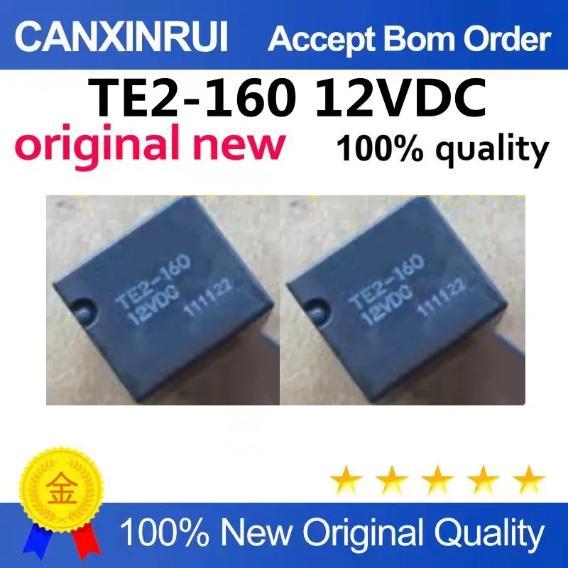 (5-100piezas)TE2-160 12VDC Body computer board central lock relay eight-pin imported genuine product sale