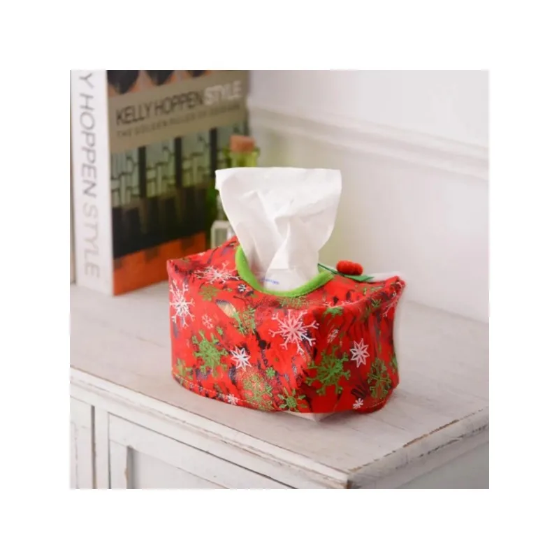 Christmas Tissue Box Cute Tissue Case Paper Towel Case Holder Office Kitchen Living Room Home Desktop Decor Napkin Paper Cover