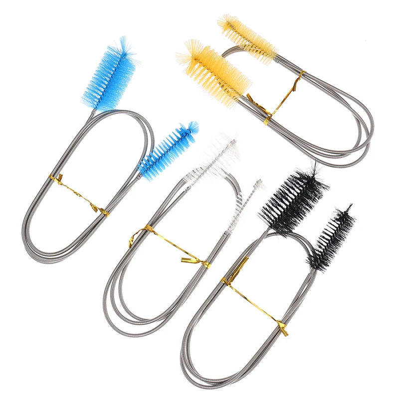 90cm Tube Cleaning Brush Single End Flexible Aquarium Fish Tank Filter Pump Hose Air Tube Double Ended Brush Cleaner Accessories