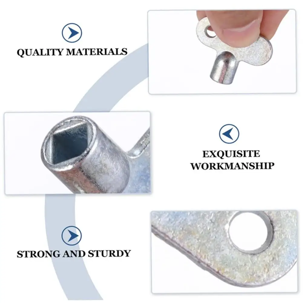 5 × 5 سخان تنزف مفتاح السباكة النازف مفتاح تنفيس الهواء أداة التدفئة المركزية مادة سبائك الزنك المبرد صمام العادم أدوات المفاتيح #2