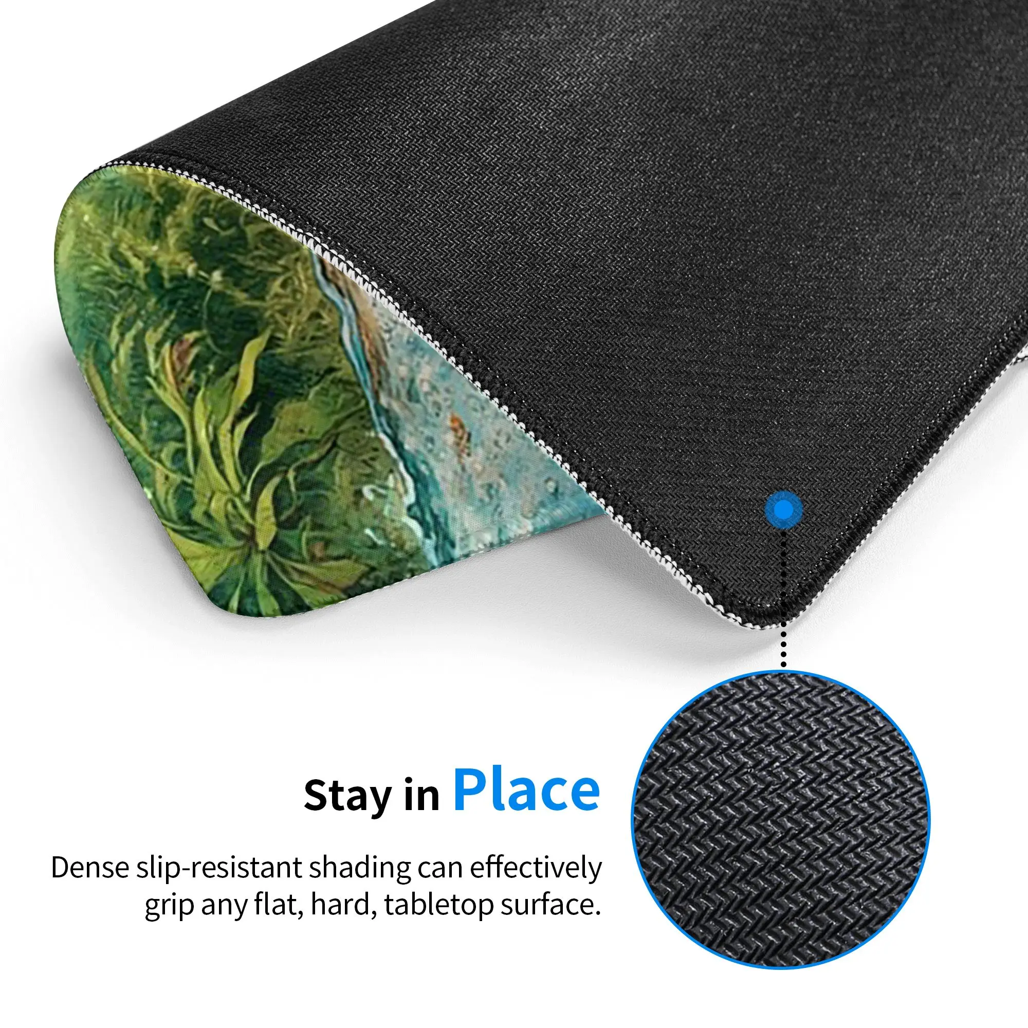 Adorable Underwater Capybara Mouse Pad Computer Keyboard Mouse Mat Gamer PC Laptop Desk Mat Office Accessories Table Mats