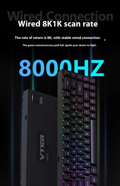 Vter Fighting 68 Magnetic Axis Esports Keyboard Low Latency