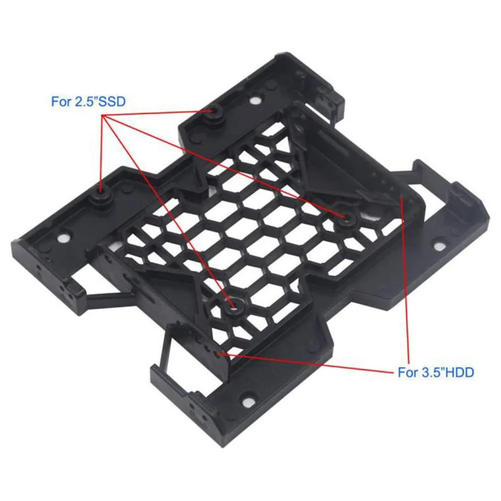 1Pcs 5.25Inch To 3.5Inch 2.5Inch Cooling Fan Bracket SSD HDD Mounting Bracket Internal Hard Disk Drive Bays