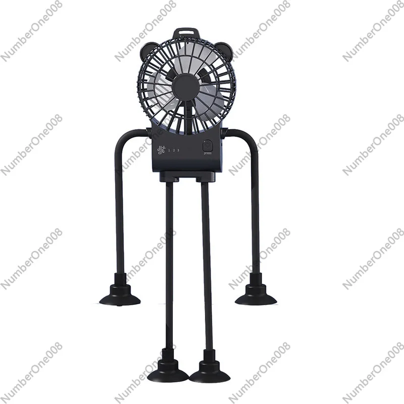 

Миниатюрный складной USB-вентилятор с присоской и гибкими ножками-триподом, портативный бесшумный настольный вентилятор 3-в-1 с креплением-клипсой для офиса, стола, кухни