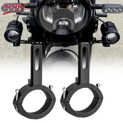 Motorcycle Spotlight Mount Brackets Adjustable Motorbike Tube Clamp Turn Signal Lamp Mounting Clamp Holder for Fork Atv Scooter