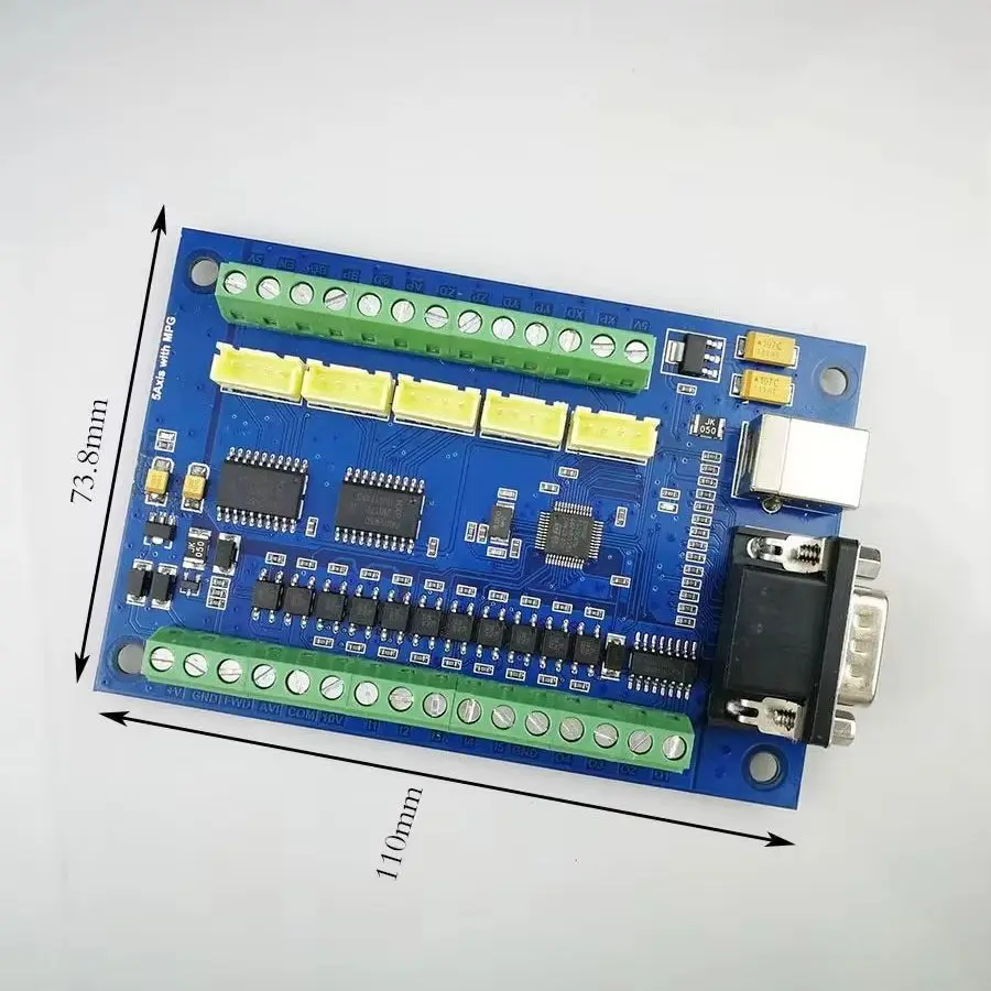 MACH3 USB CNC Driver breakout board engraving machine 5 Axis with MPG stepper motion controller card 100K Electronic handw