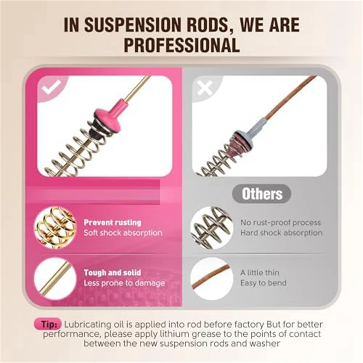 Washer Suspension Rods DC97-16350U Washer Suspension Rods for Replace DC97-16350S DC97-16350E DC97-16350C DC97-16350T Fit