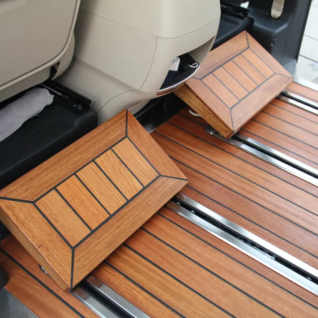 Wood Floor & Floor Mat Carpet & welcome pedal Track trim & Rear tailgate guard For vito v250 v260 W447