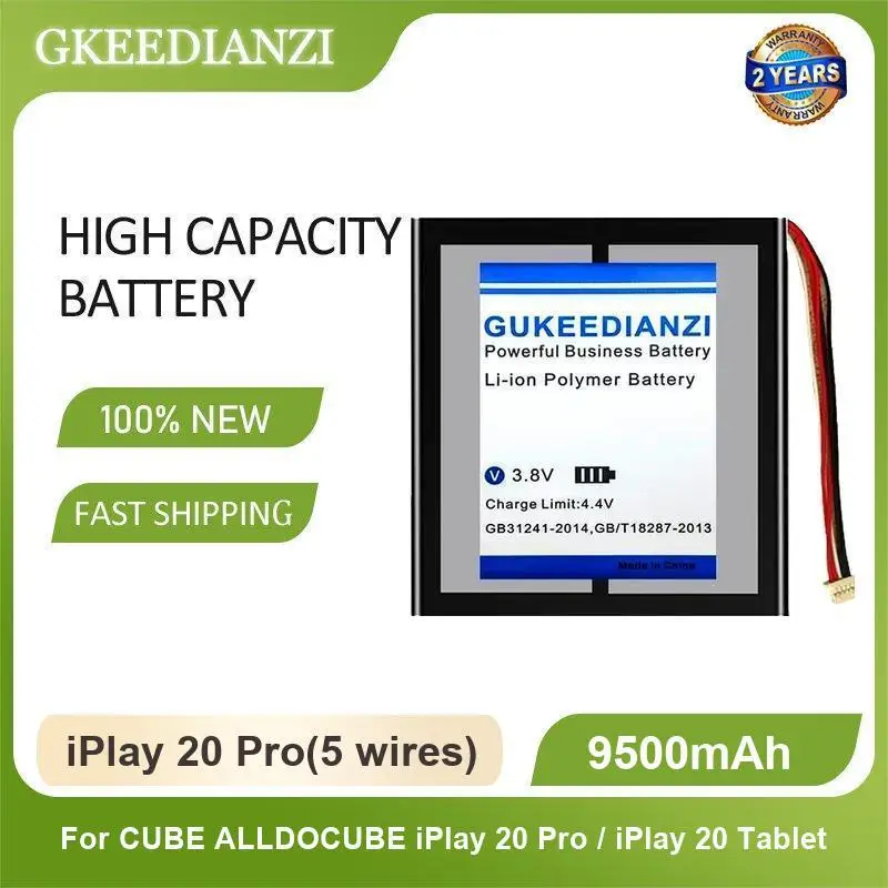 

Battery For ALLDOCUBE Cube iPlay 20 Pro / iPlay 20 Tablet M5 Knote 5 X & Pro Power M3 iwork10 Pro Thinker i35 High Capacity