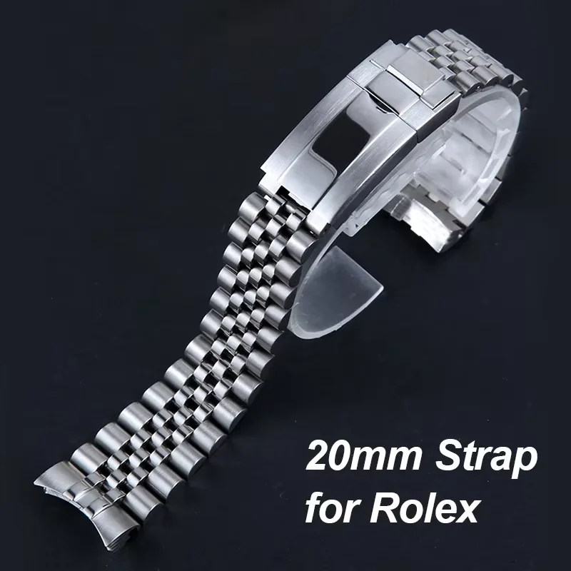 

Jubilee Watch Band For Rolex Sub GMT Yacht Daytona 20mm Men's Strap Luxury watch chain Mod Parts Replacement Watch Accessories