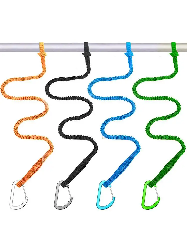 Corde élastique pour pagaie de kayak, 100cm, laisse de pêche, canoë, rafting
