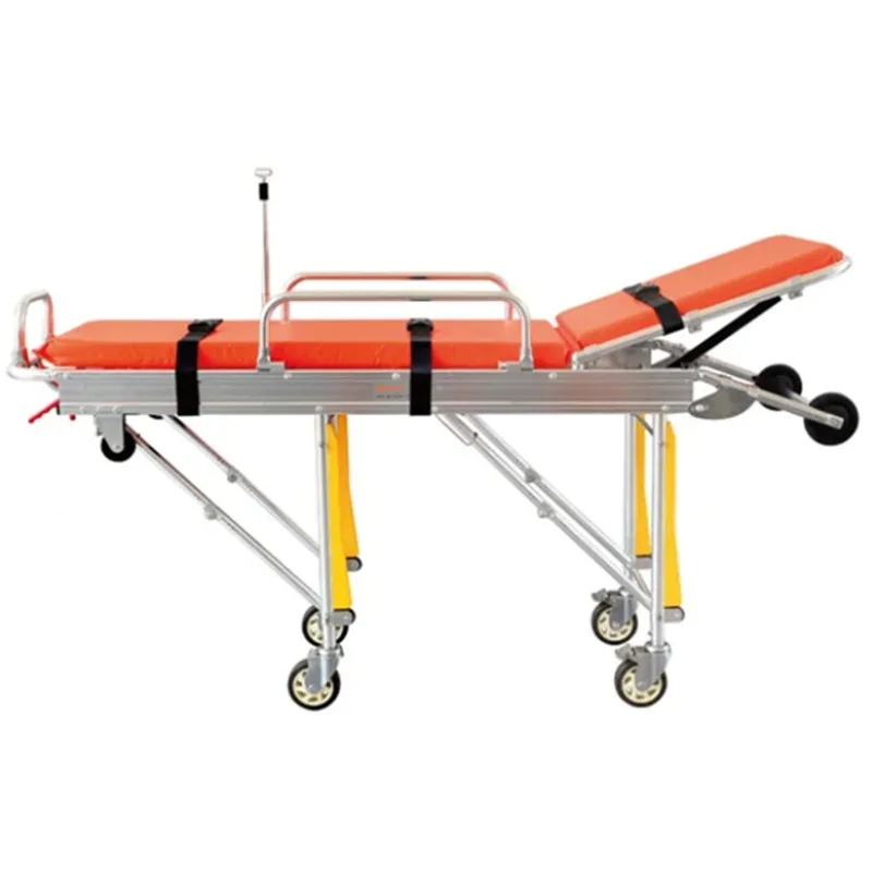 Patient emergency stretcher, stretcher trolley, resuscitation bed, ambulance stretcher bed, four-wheeled trolley