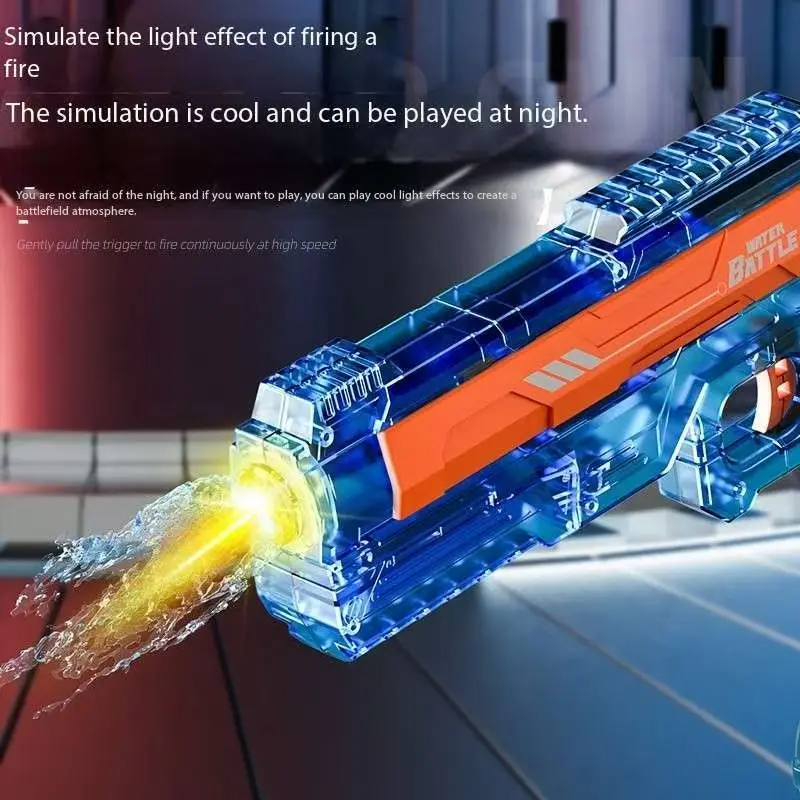 New Summer Outdoor Beach Toy Water Guns Electric For Adults Powerful Squirt Automatic Water Suction Water Blasters For Kids Gift